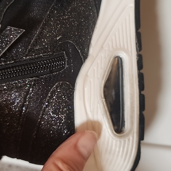 Womens Skechers Black Glitter Sneakers size 5 - Picture 6 of 12